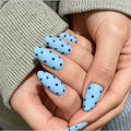Custom Striped & Polka Dot Press-On Nail Set