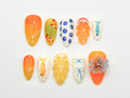 Custom 2D Detailed Design Press-On Nail Set with 3D Gel Option