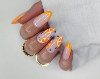 Custom 2D Detailed Design Press-On Nail Set